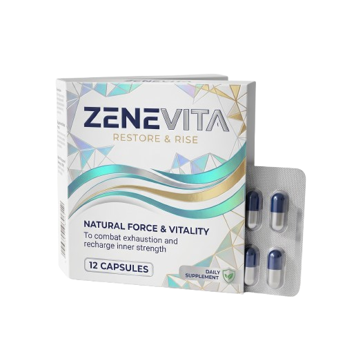 Zenevita Restore & Rise prémium kapszula doboz és bliszter